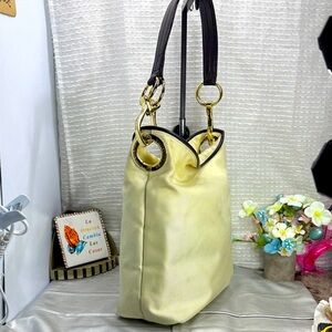 (P4) Jean Pierre Klifa gold nylon shoulder bag